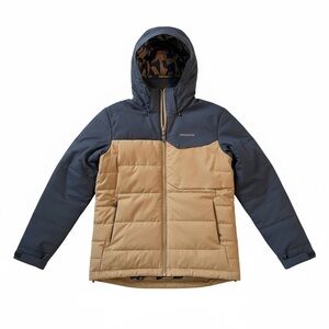 Patagonia Rubicon Men's M Gray and Tan Puffer Ski Board Jacket